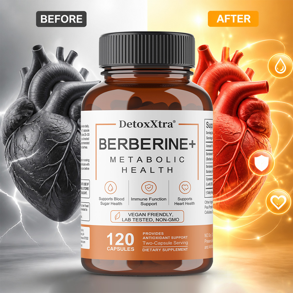 Berberine Hcl Capsule - 베르베린 HCl 캡슐, 천연 비건 보충제,