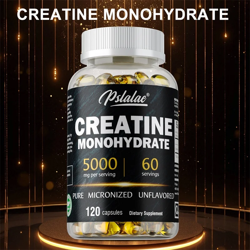 Pre Workout Supplement - 크레아틴 일수화물 캡슐 - 근력 강화,