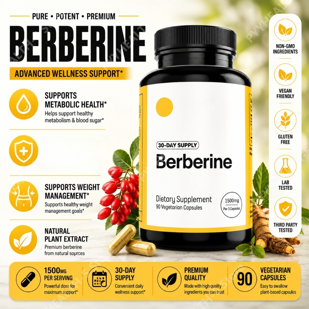 베르베린 HCl 보충제 500mg 캡슐당 90개 식물성 - Berberine Hcl Capsule 리뷰 및 가격