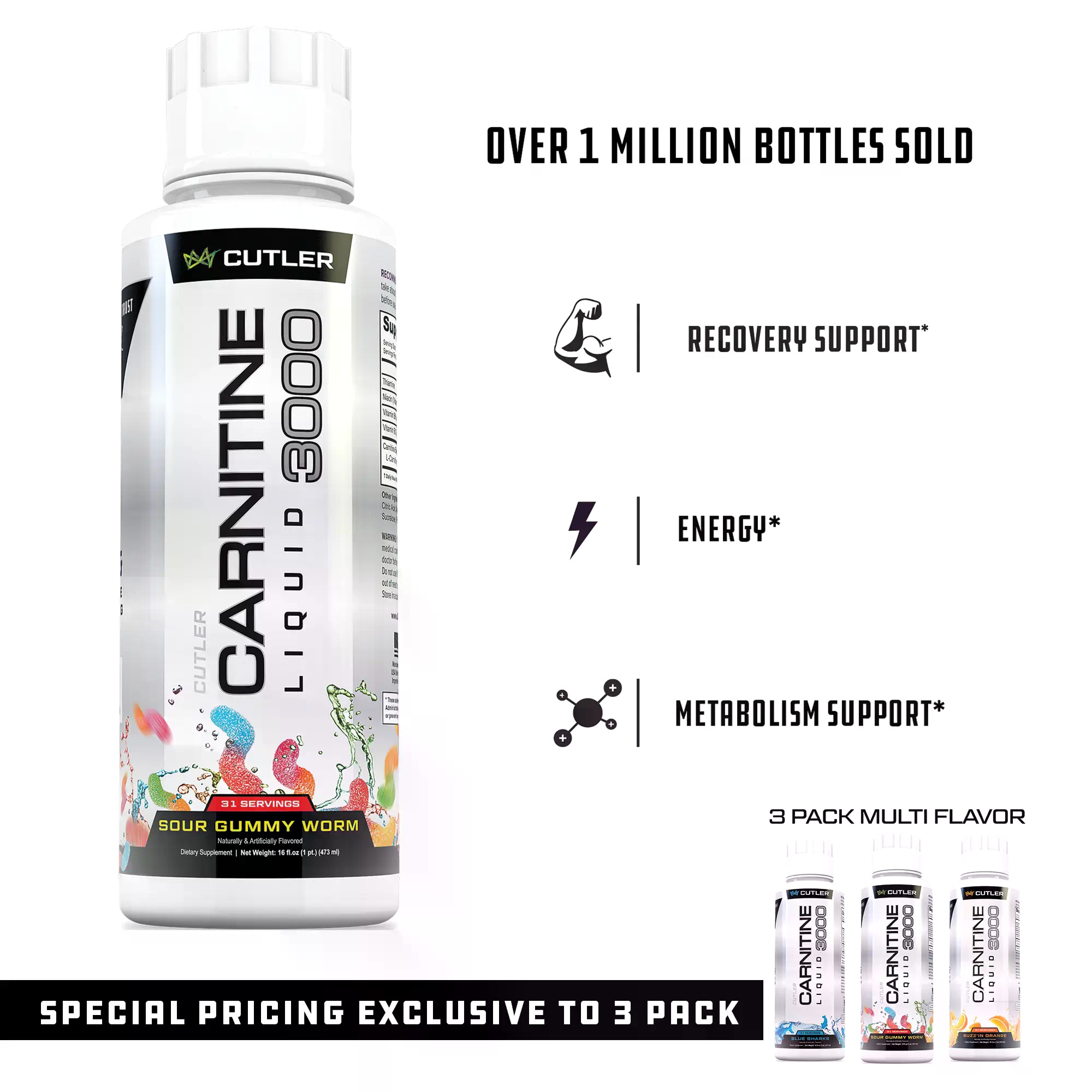 컷러 뉴트리션 액상 카르니틴 3000 에너지 및 회복  - Fitness Nutrition Energy 리뷰 및 가격
