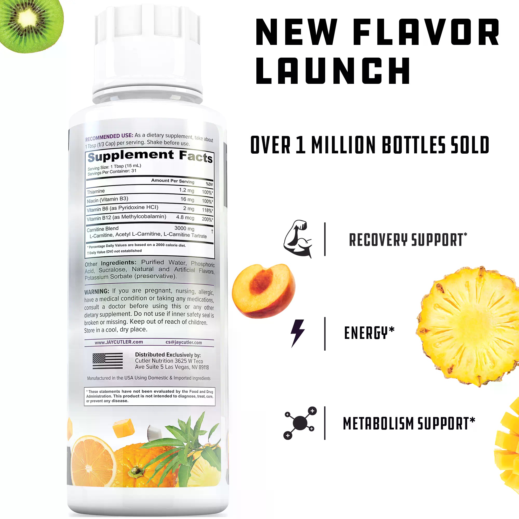 컷러 뉴트리션 액상 카르니틴 3000 에너지 및 회복  - Fitness Nutrition Energy 리뷰 및 가격