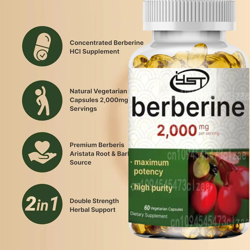 베르베린 보충제 |   채식 캡슐 60개, 순수 아스파 - Berberine Hcl Capsule 리뷰 및 가격