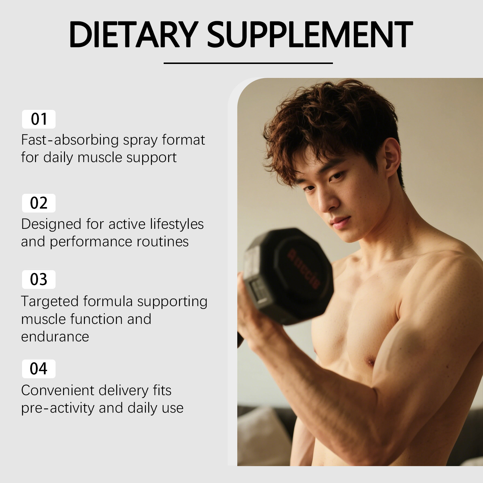 근육 성장 스프레이, 체력 강화, 근육 성장 촉진, 통 - Fitness Nutrition Energy 리뷰 및 가격