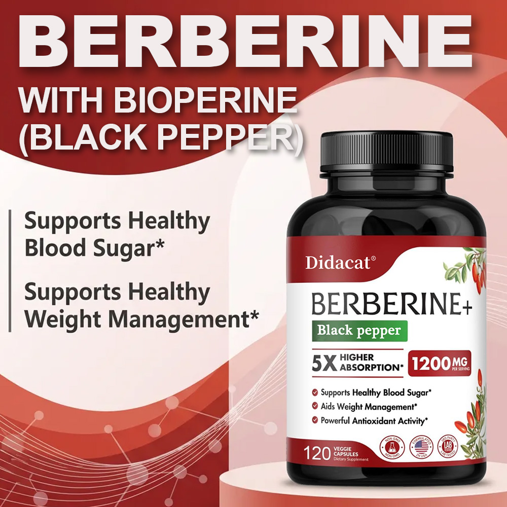 베르베린 보충제 1200mg - 초고순도 98% 베르베 - Berberine Hcl Capsule 리뷰 및 가격