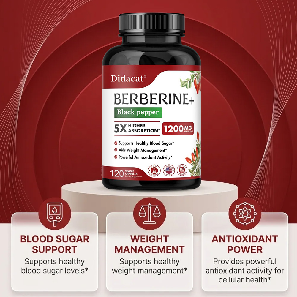 베르베린 보충제 1200mg - 초고순도 98% 베르베 - Berberine Hcl Capsule 리뷰 및 가격