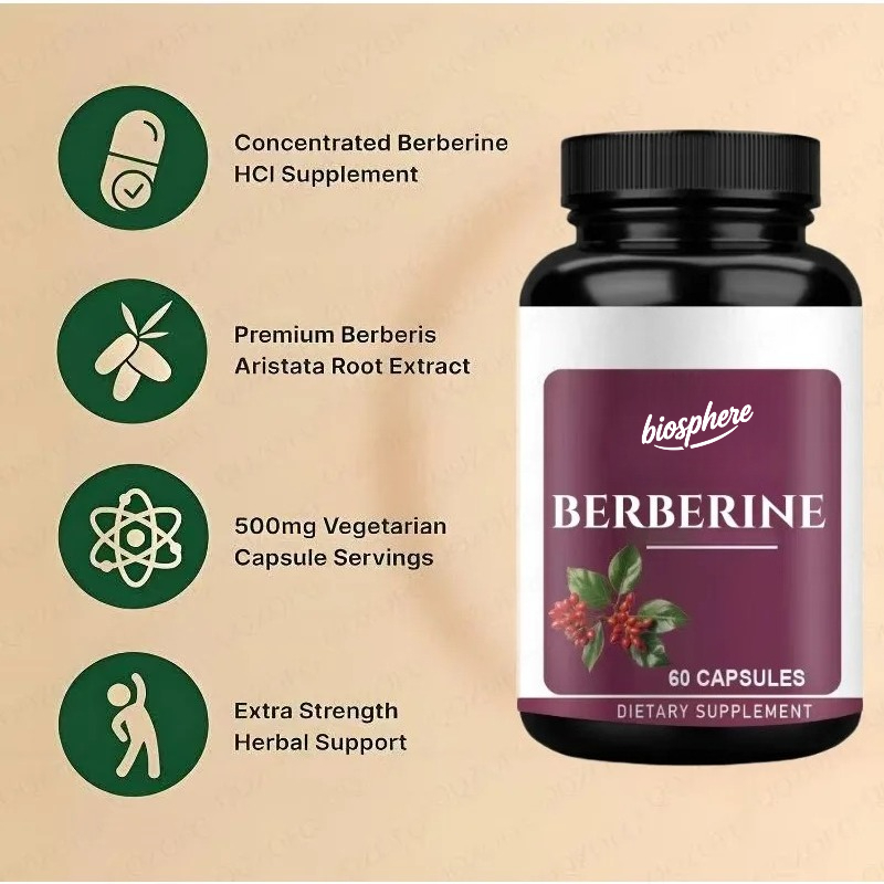 베르베린 보충제-60 채식 캡슐 |   97% 순수 아 - Berberine Hcl Capsule 리뷰 및 가격