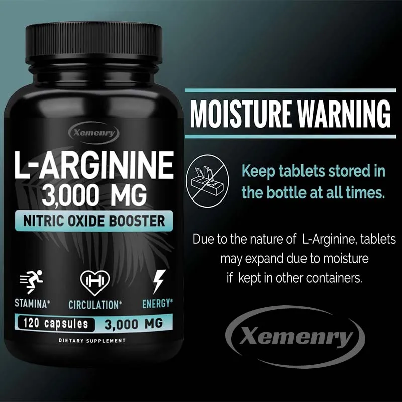 L-아르기닌 3000mg - 운동 중 에너지, 근력 및 - Pre Workout Supplement 리뷰 및 가격